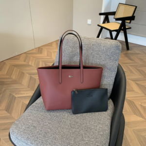 Elegant Leather Handbag Lacoste